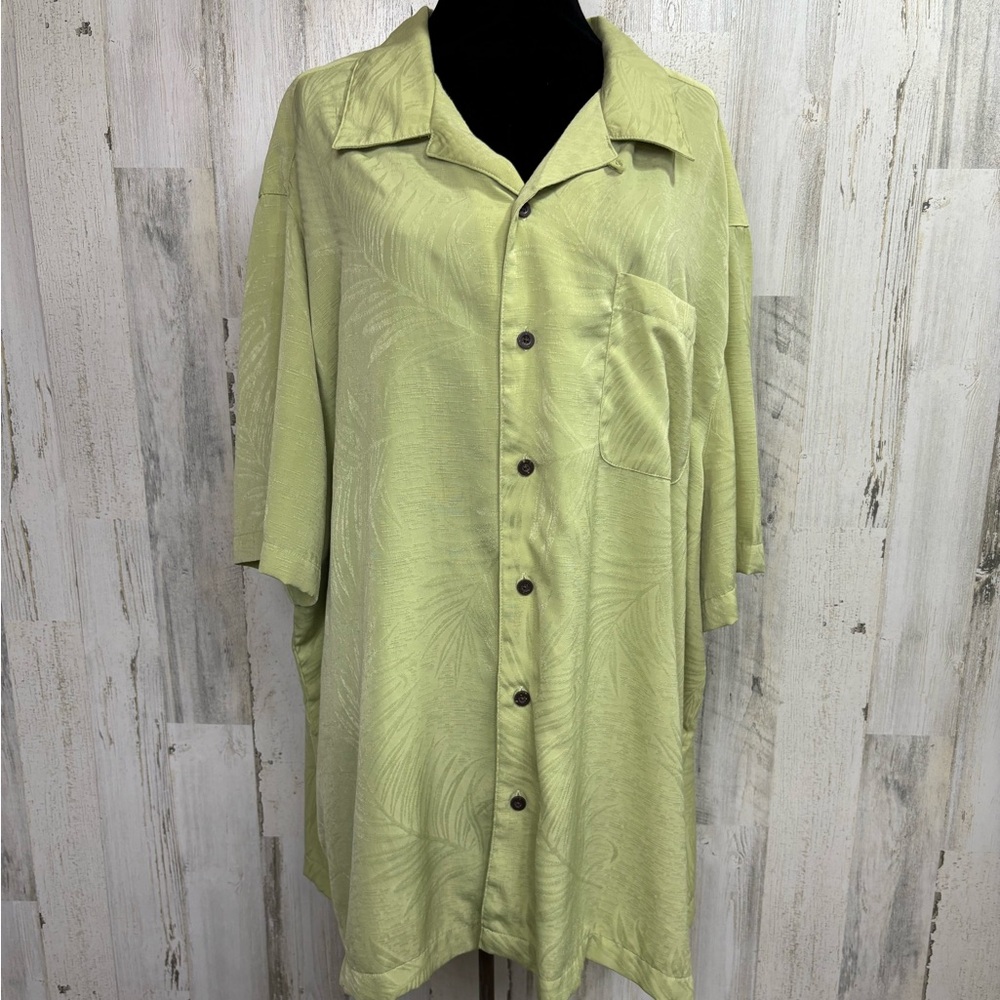 George Men's Light Green Button-Up Shirt